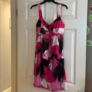 Beautiful pink and black dress